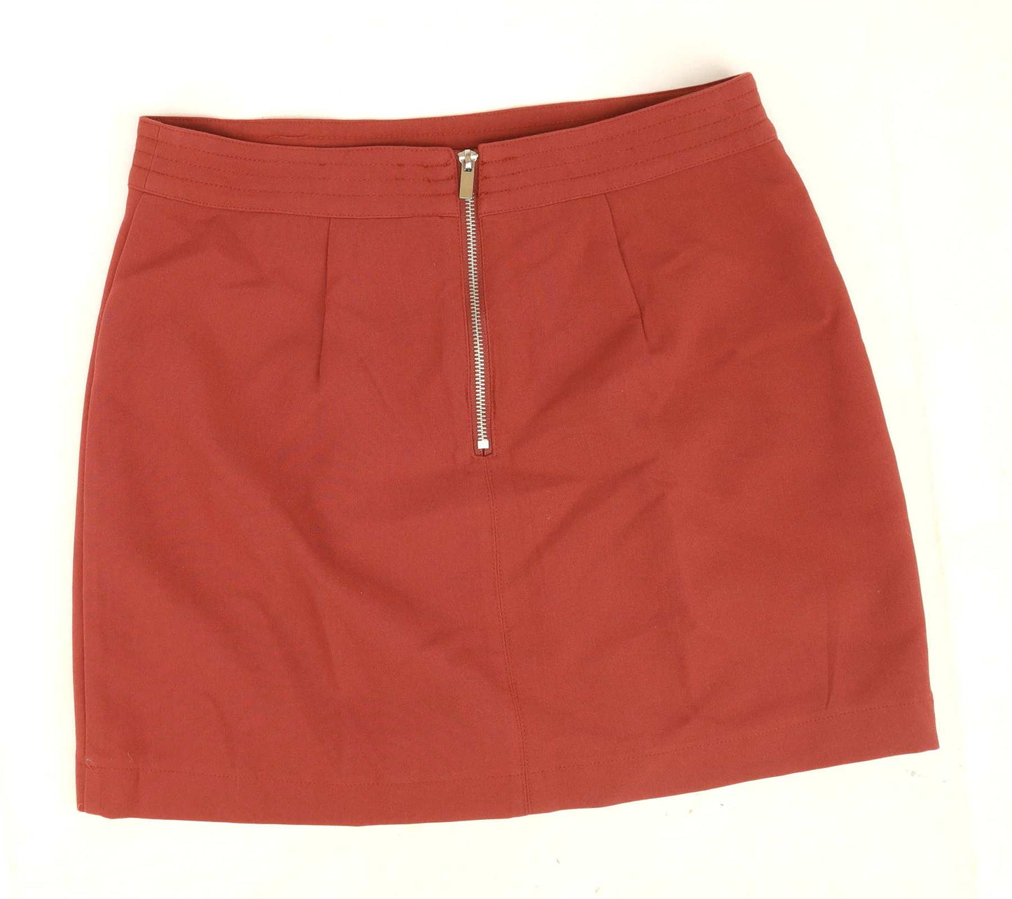 New Look Womens Size 12 Orange Skirt (Regular)