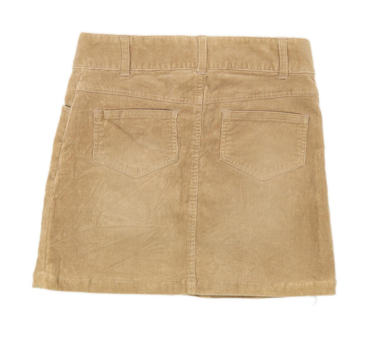 Glassons Womens Size 8 Cotton Blend Beige Skirt (Regular)