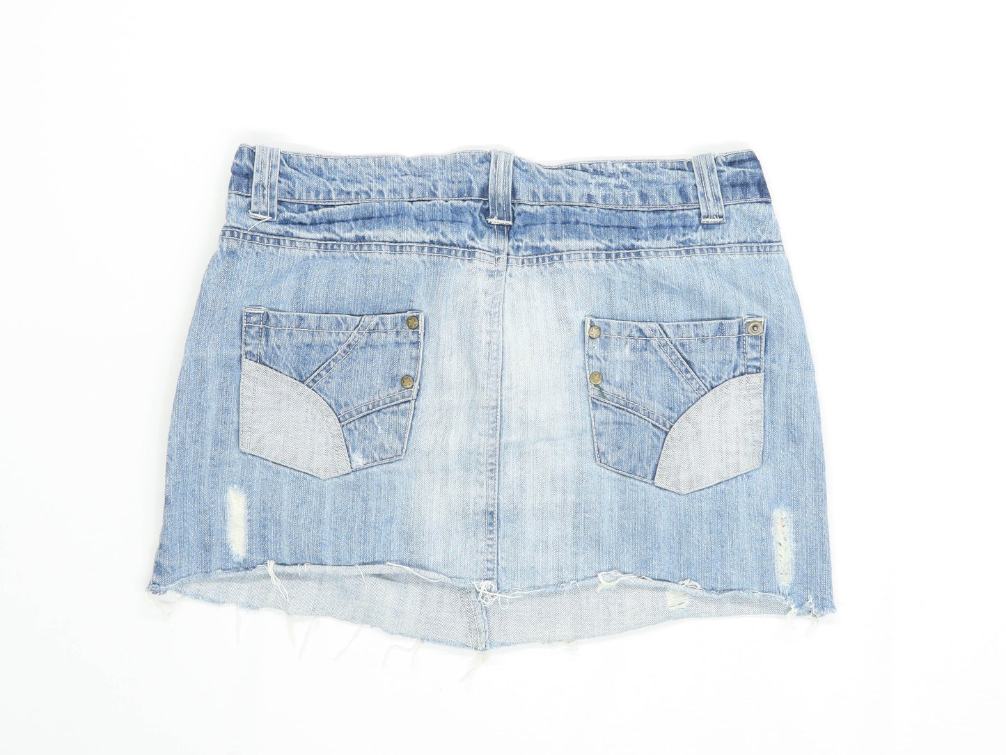 Denim Co Womens Size 12 Denim Blue Skirt (Regular)