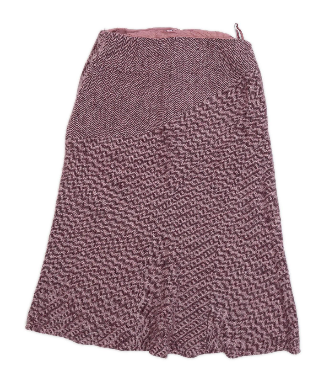 Monsoon Womens Size W26 Cotton Blend Geometric Purple Skirt (Regular)