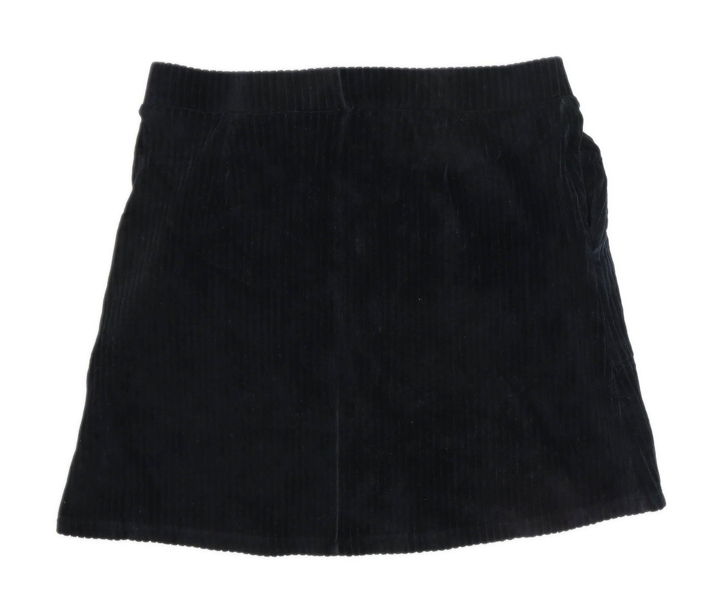 F&F Womens Size 12 Corduroy Black Skirt (Regular)