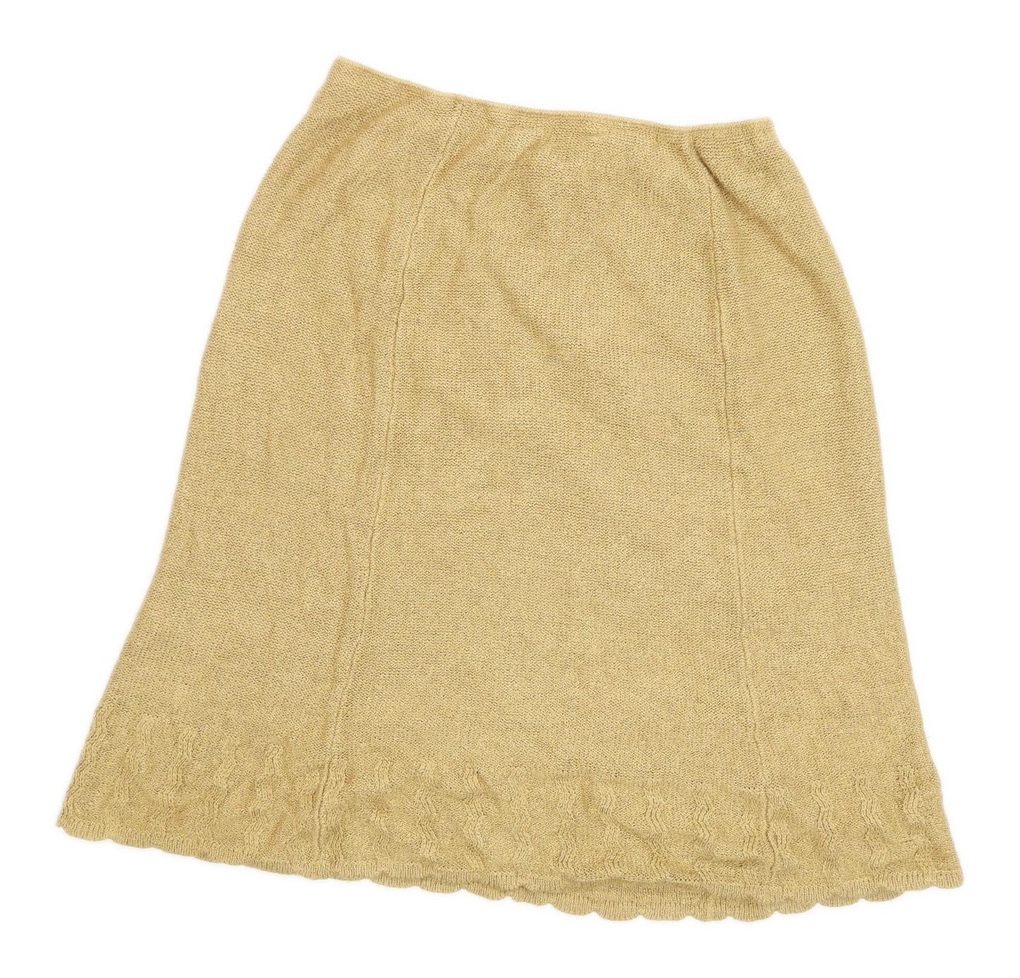 Northmoor Womens Size 20 Textured Yellow Skirt (Regular)