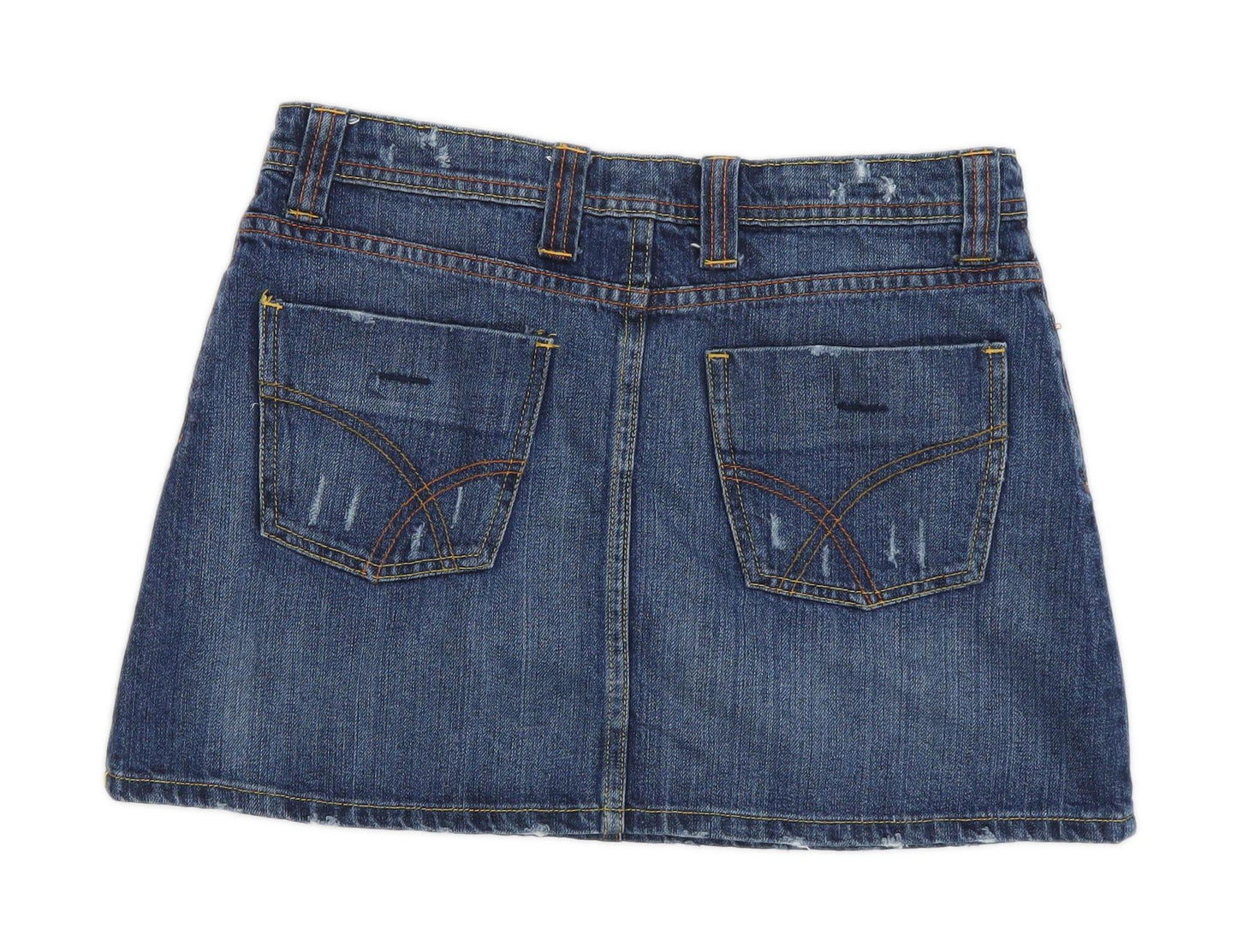 Denim Co Womens Size 10 Denim Blue A-Line Skirt (Regular)
