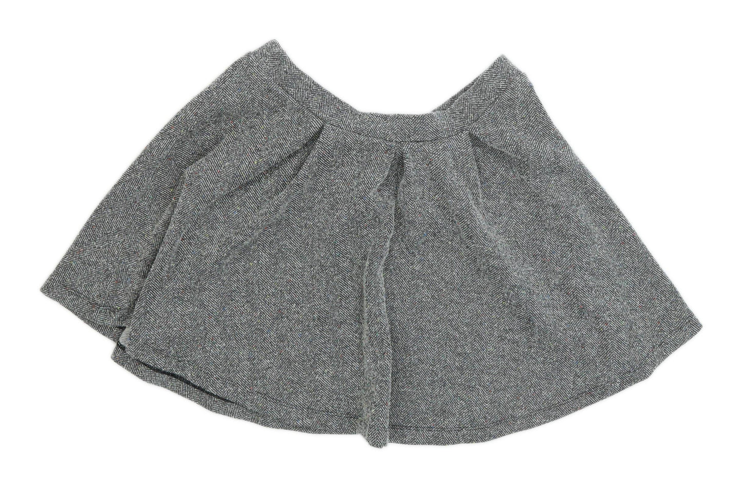 Papaya Womens Size 14 Textured Grey Skirt (Regular)