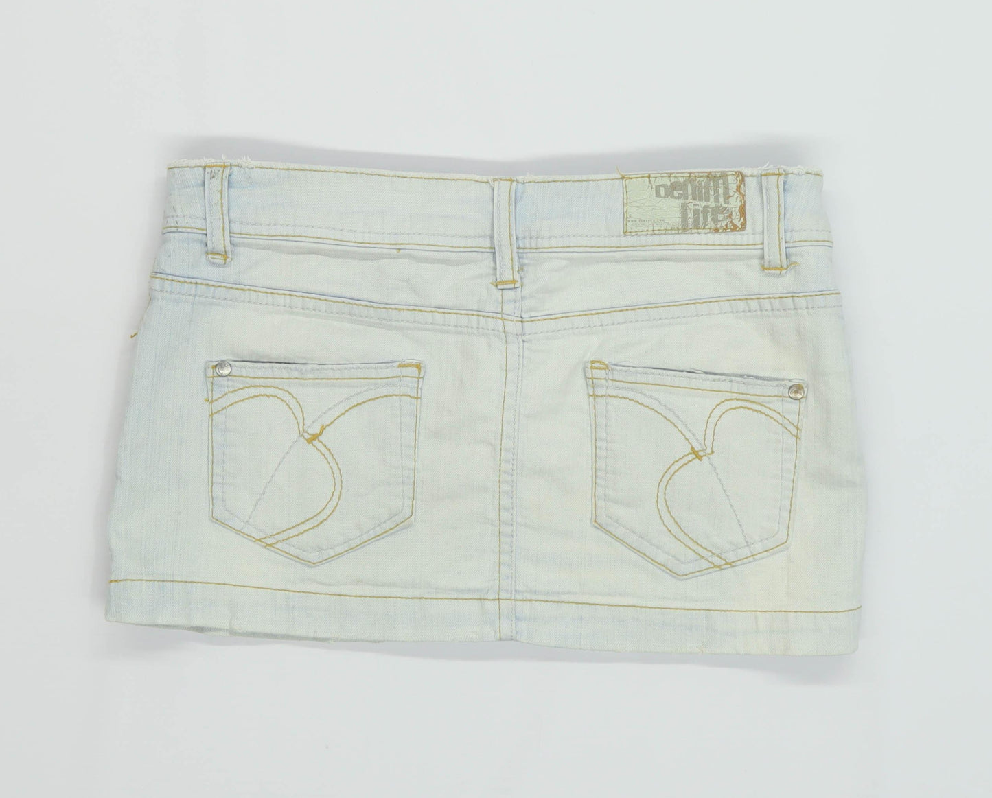 Bershka Womens Size 8 Denim Blue Skirt (Regular)