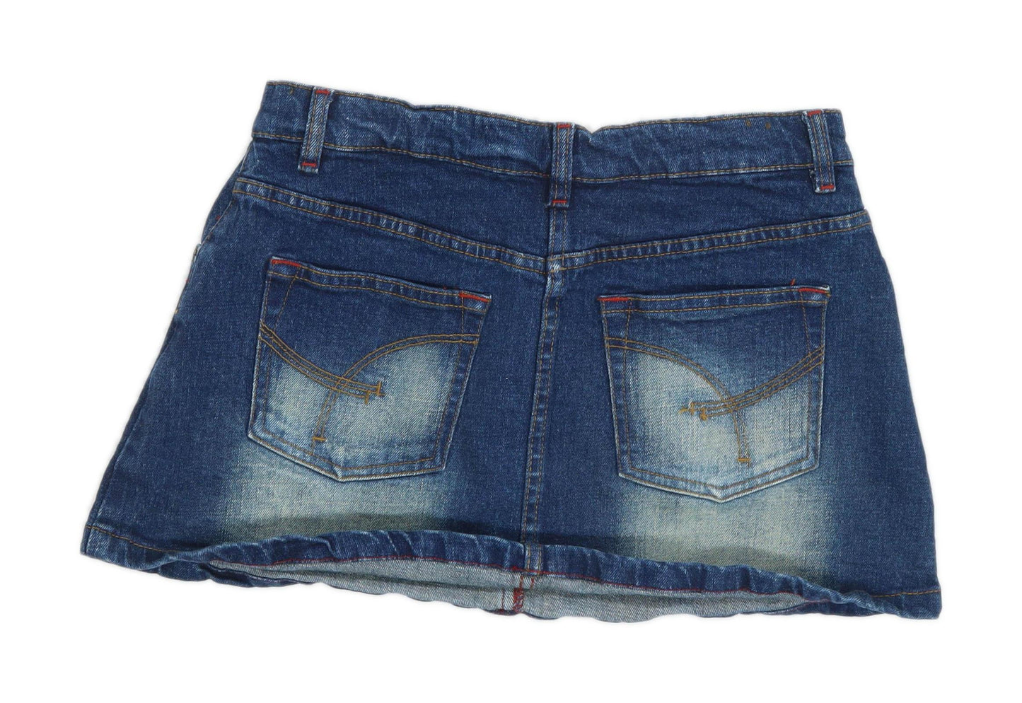 Denim Co Womens Size 8 Denim Blue A-Line Skirt (Regular)