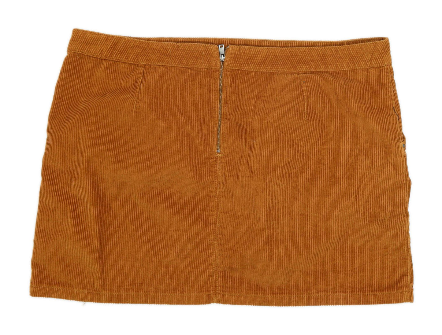 Dorothy Perkins Womens Size 20 Corduroy Brown Skirt (Regular)