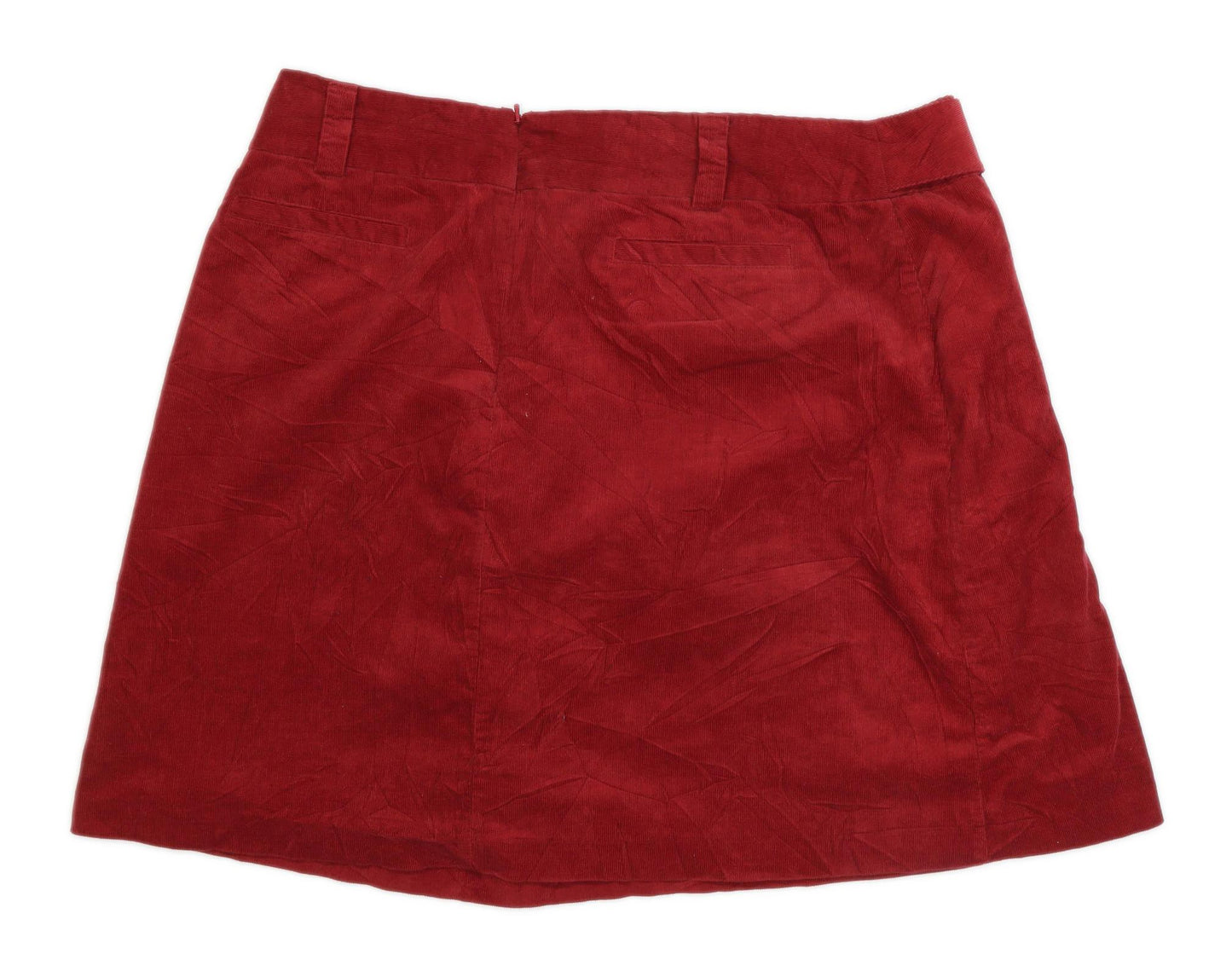 Laura Ashley Womens Size 20 Corduroy Burgundy Skirt (Regular)