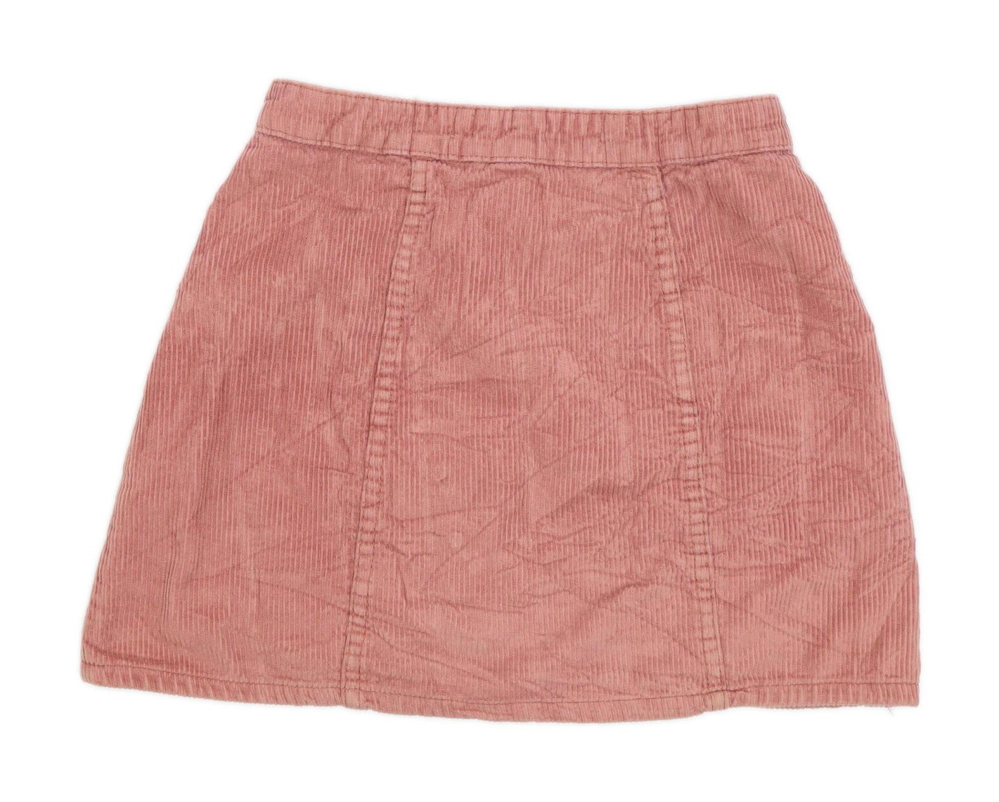 Denim Co Womens Size 6 Corduroy Pink A-Line Skirt (Regular)
