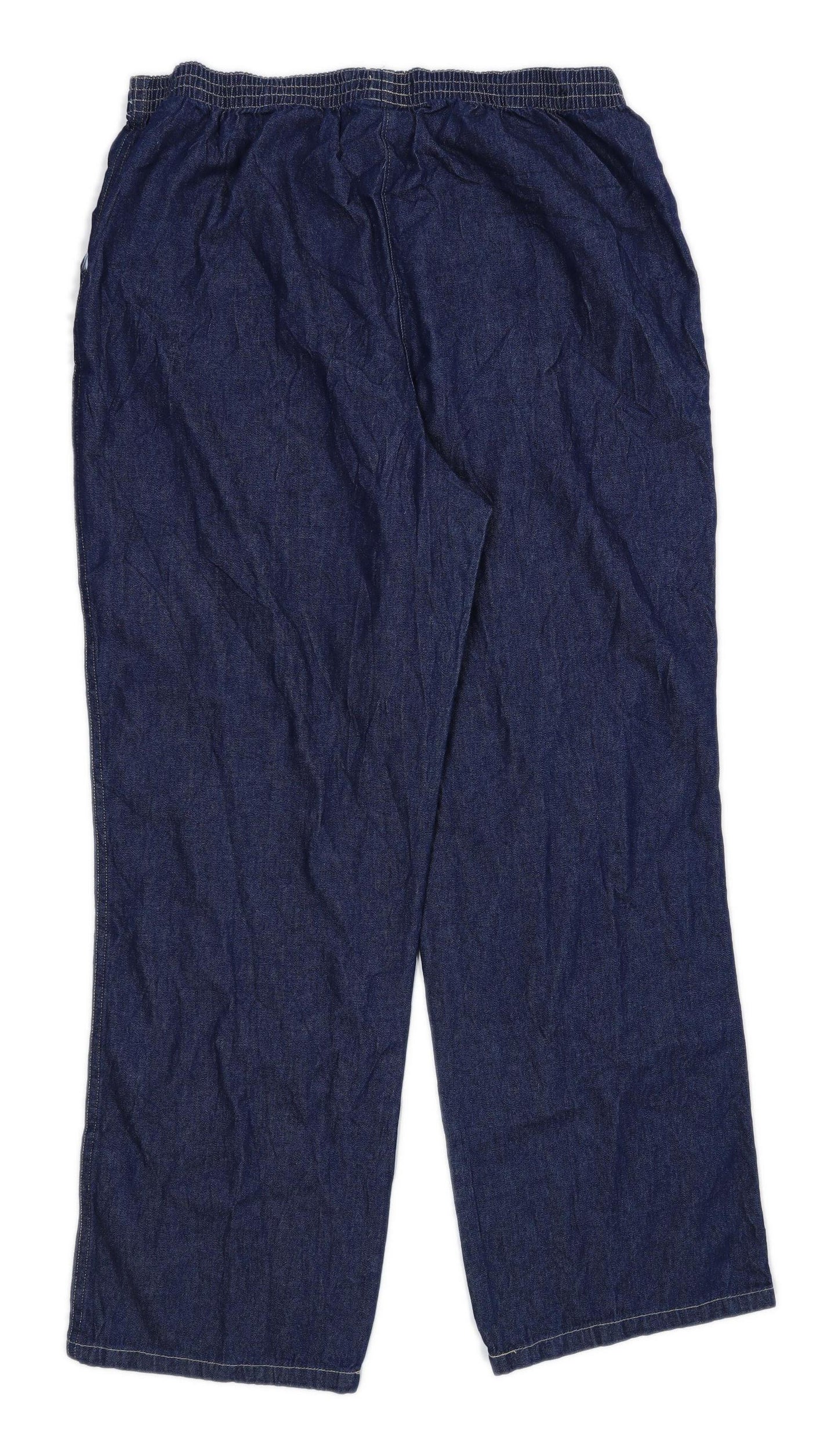 Womens George Blue Denim Sweatpants Size W34/L30