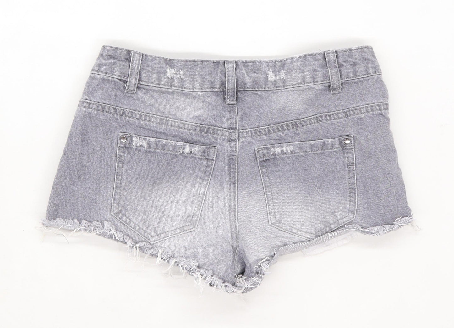 Womens Denim Co Grey Denim Shorts Size 8/L2