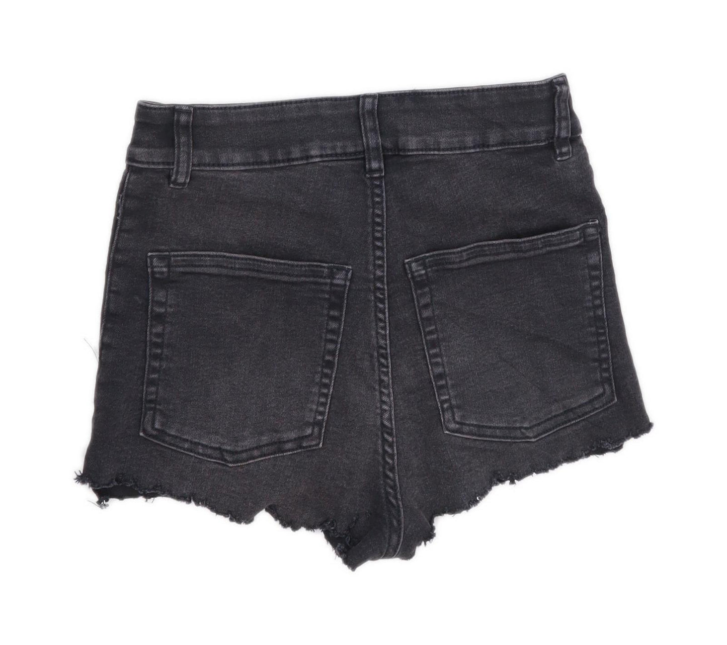 Womens Divided Grey Cotton Blend Shorts Size 8/L1