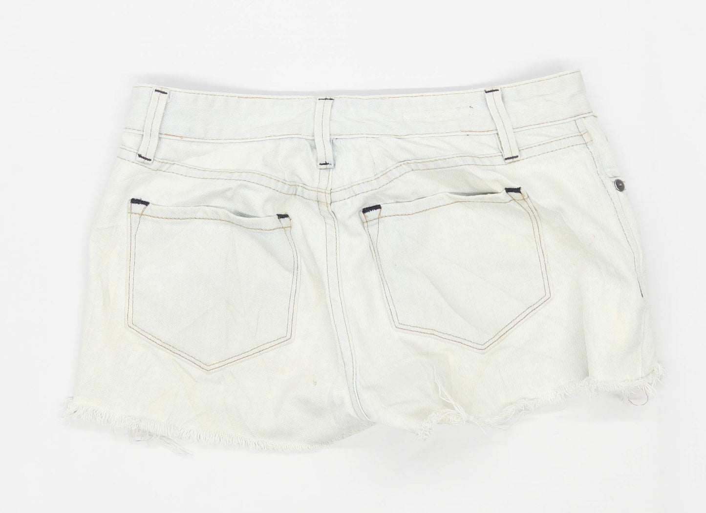 Womens Club Monaco Blue Denim Shorts Size W28/L2