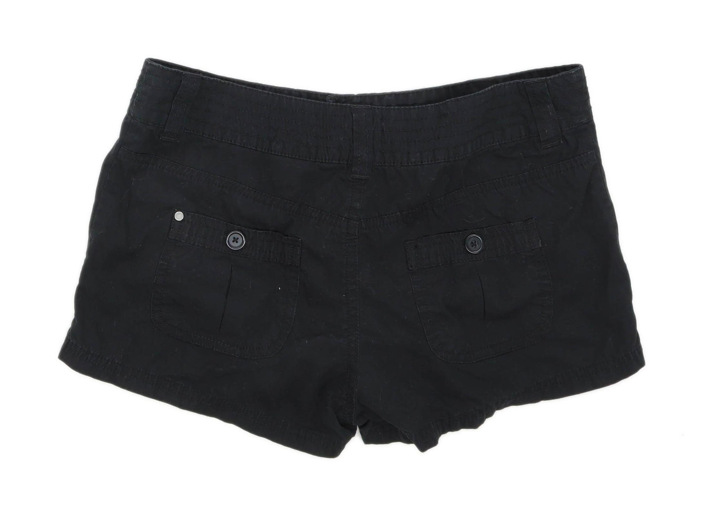 Womens H&M Black Cotton Shorts Size S/