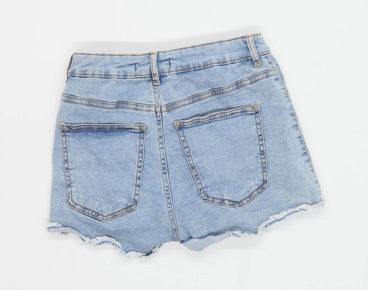Womens Bershka Blue Denim Shorts Size 6/L1