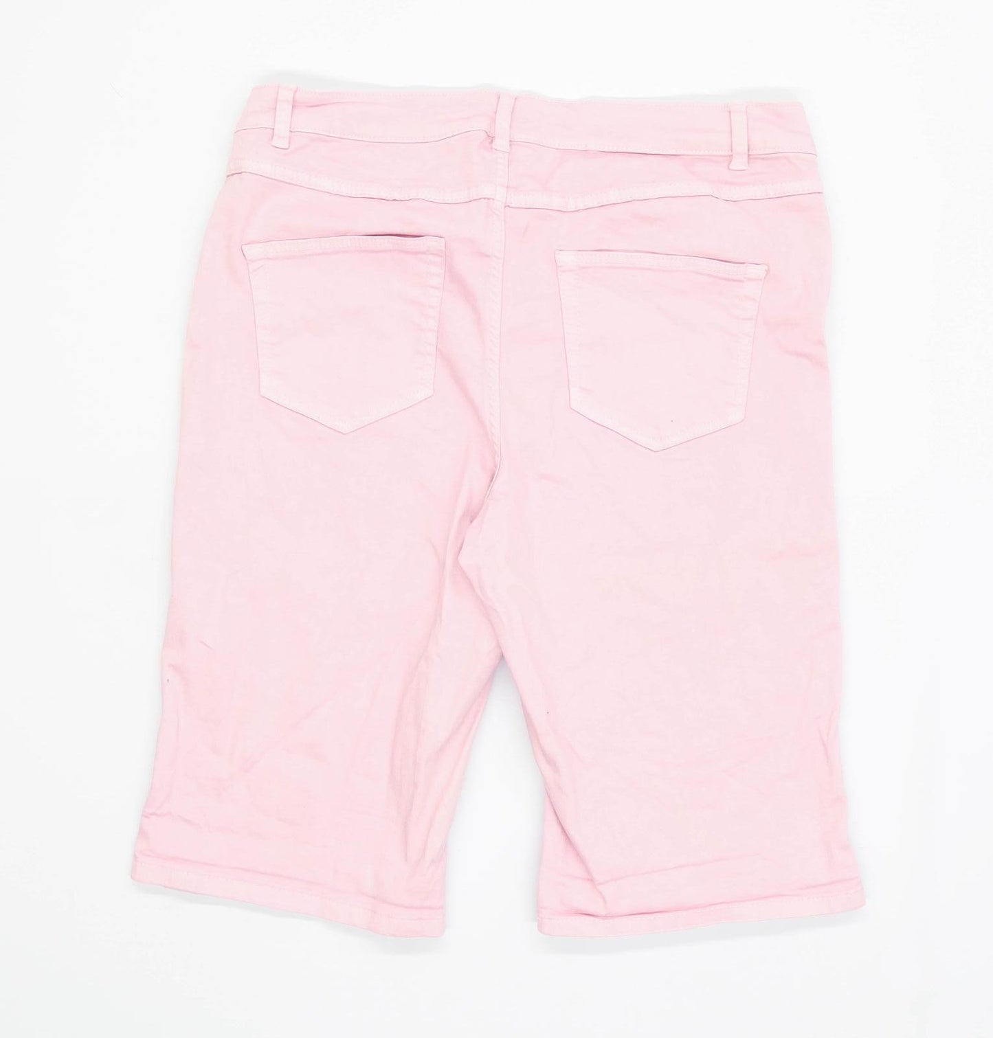 Womens George Pink Denim Shorts Size 14/L11