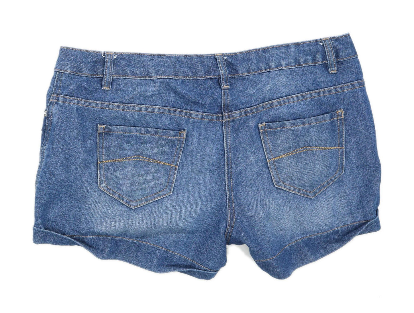 Womens George Blue Denim Shorts Size 14/