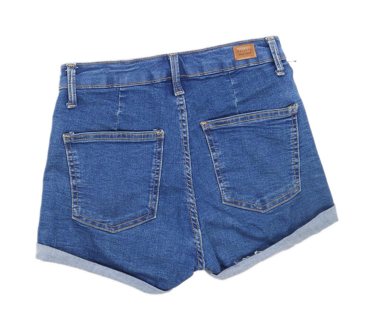 Womens Bershka Blue Denim Shorts Size W24/