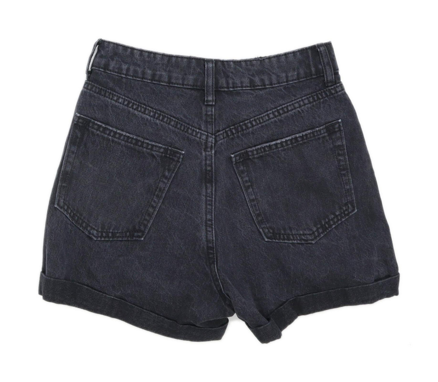 Womens H&M Black Denim Shorts Size 6/