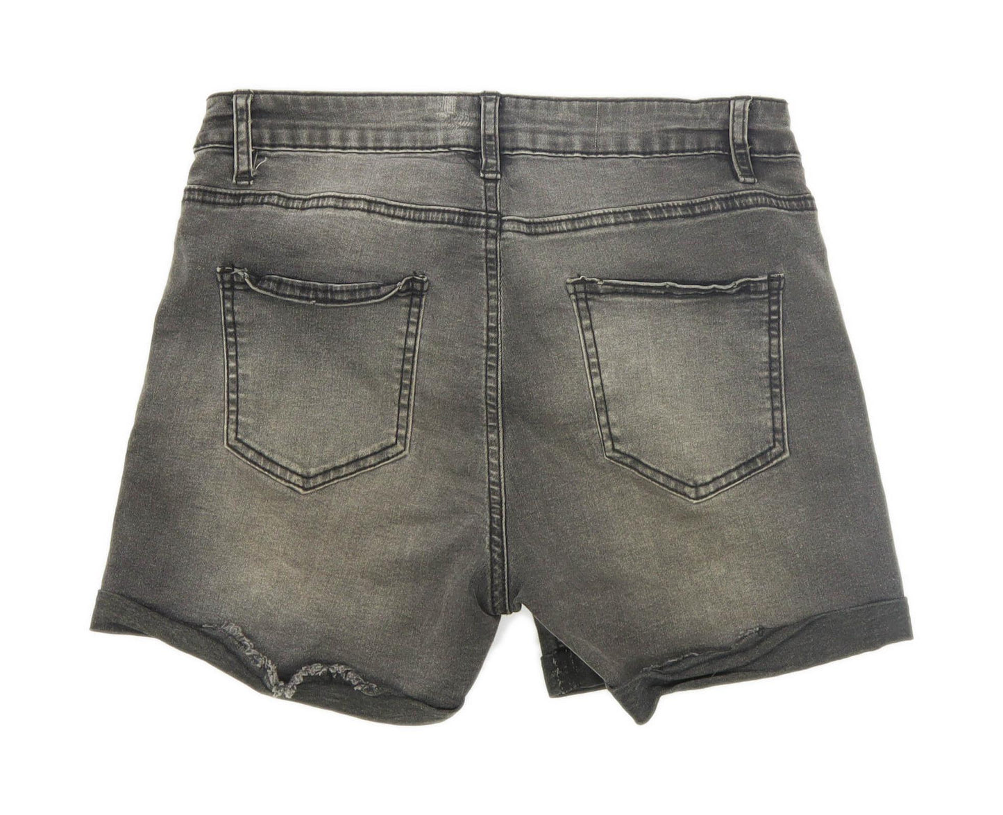 Womens Denim Co Grey Denim Shorts Size 10/L4