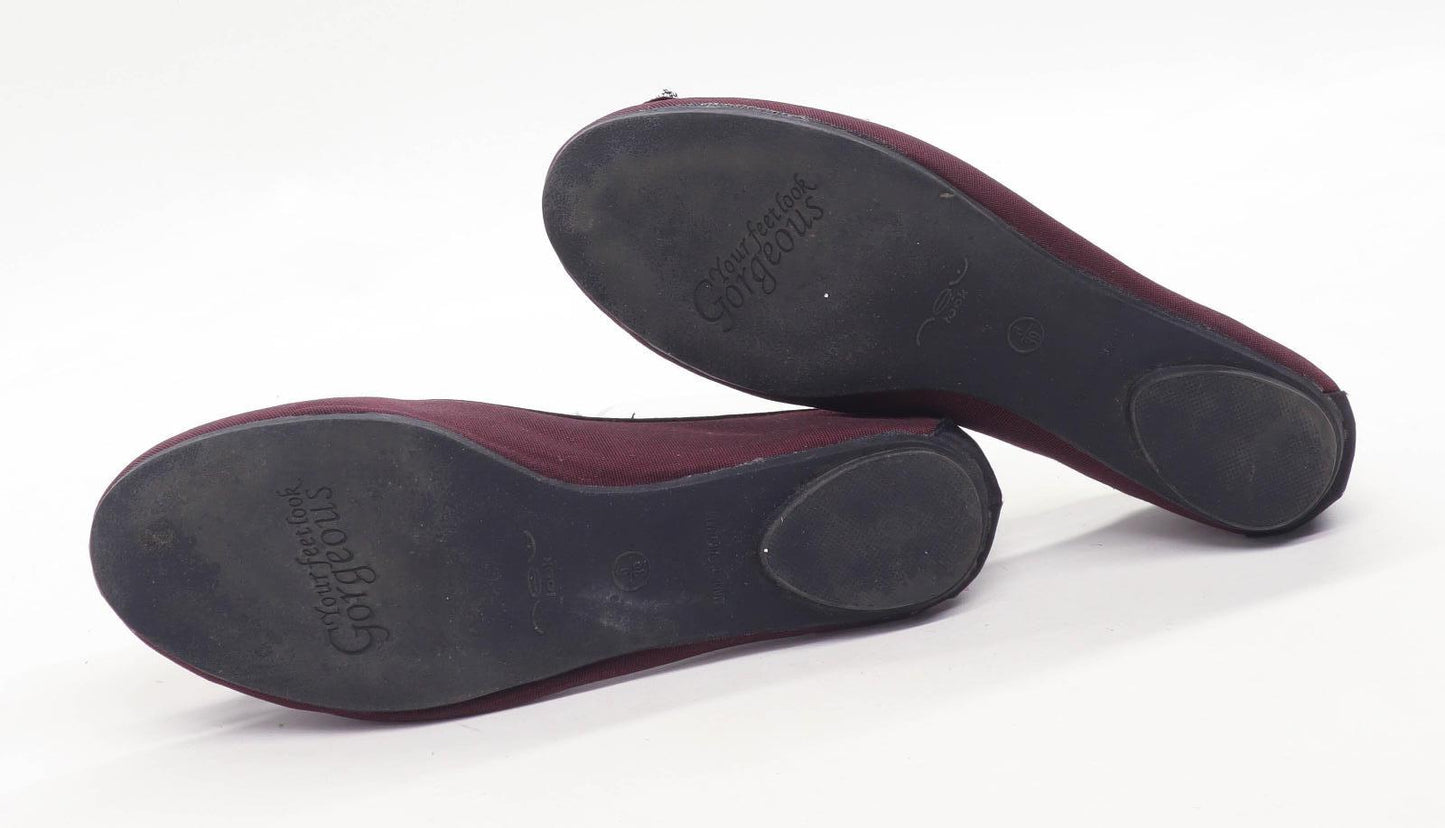 New Look Womens UK Size 6 Purple Dolly Shoes