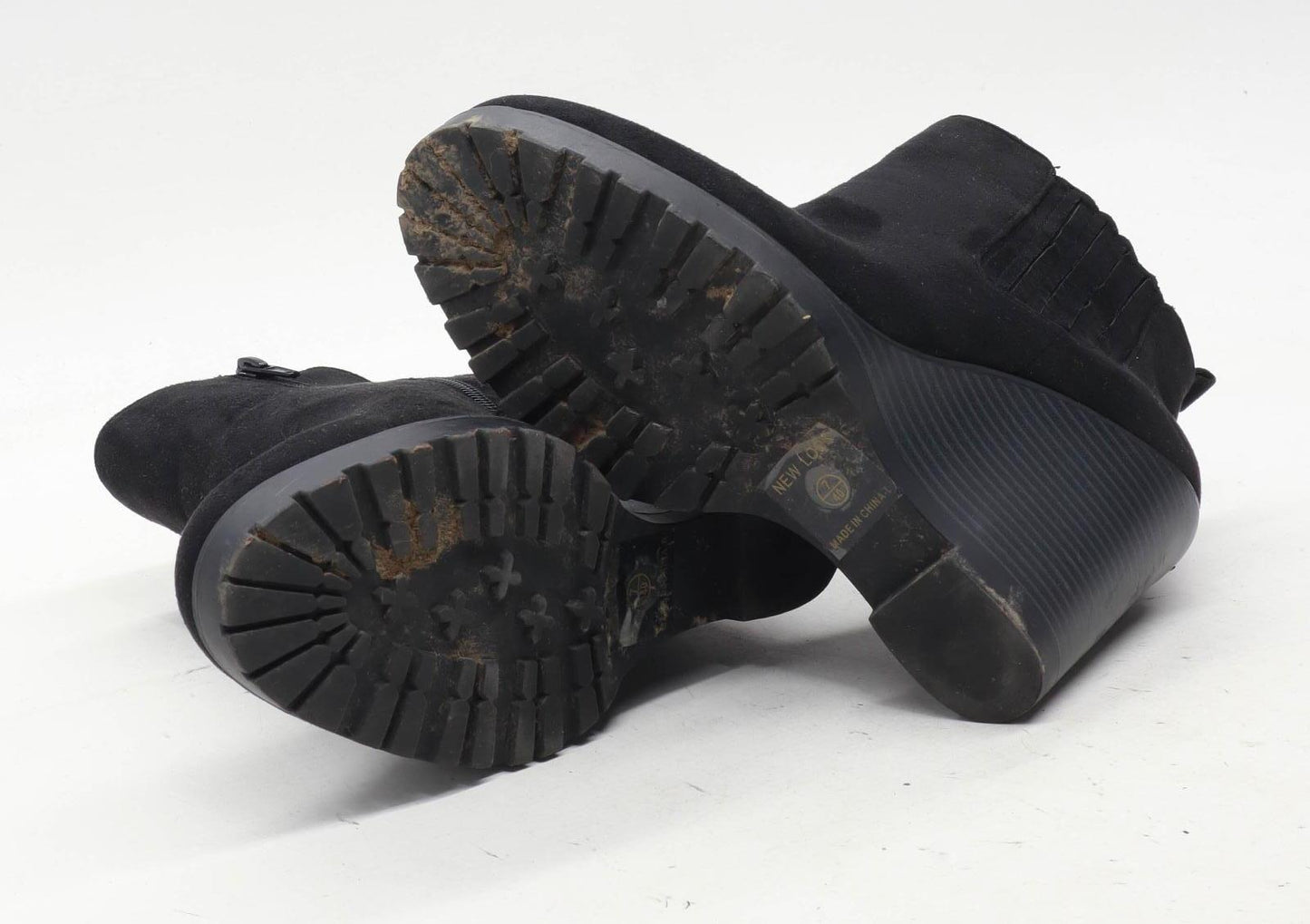 New Look Womens UK Size 7 Black Ankle Boots