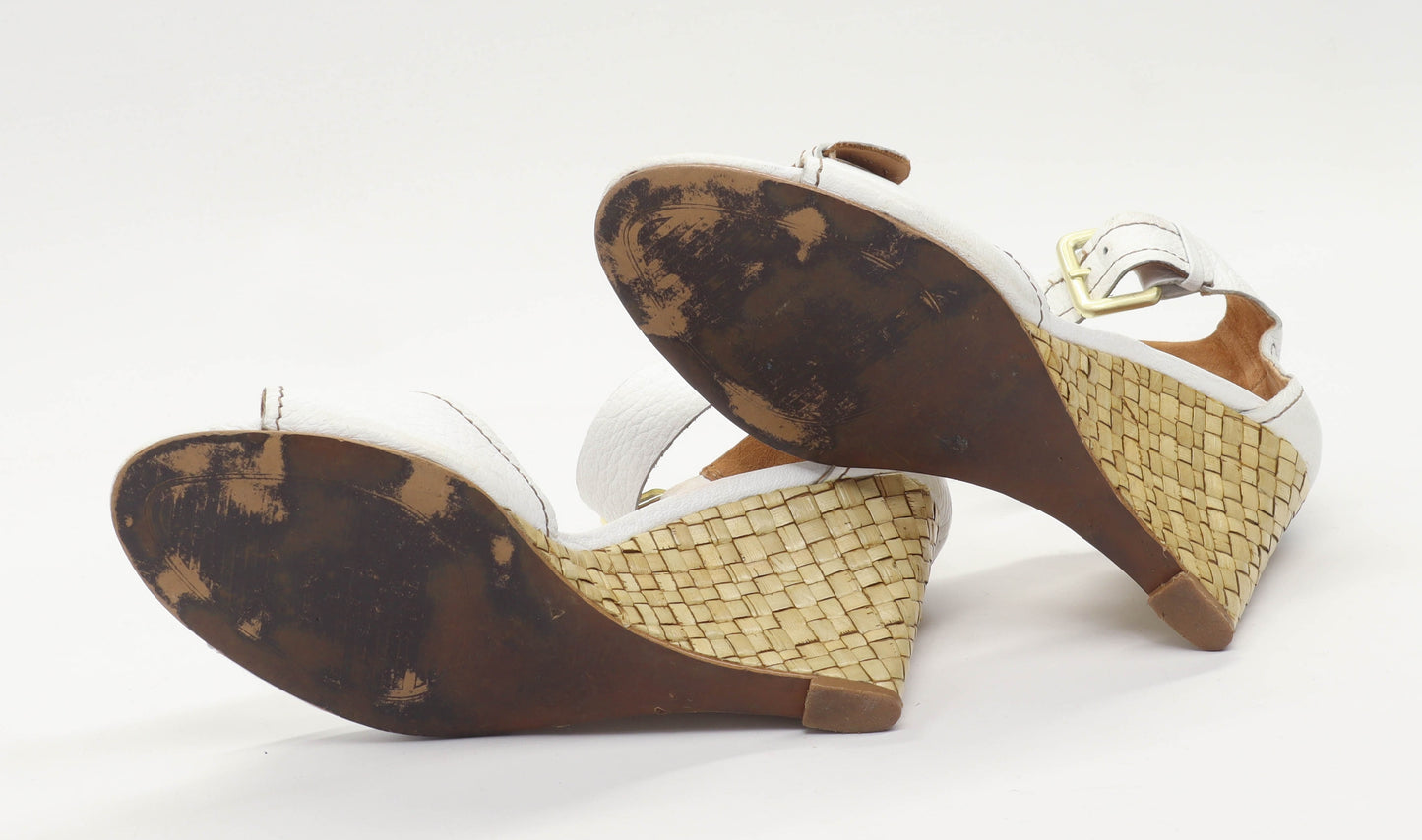 Zara Womens EU Size 37 White Leather Shoes