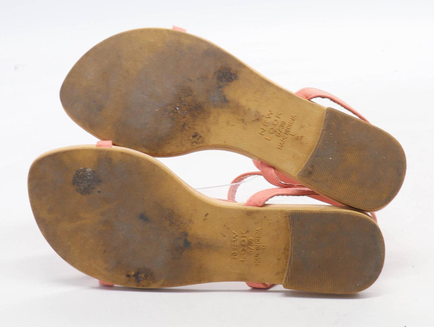 New Look Womens UK Size 6 Pink Wide Fit Sandals