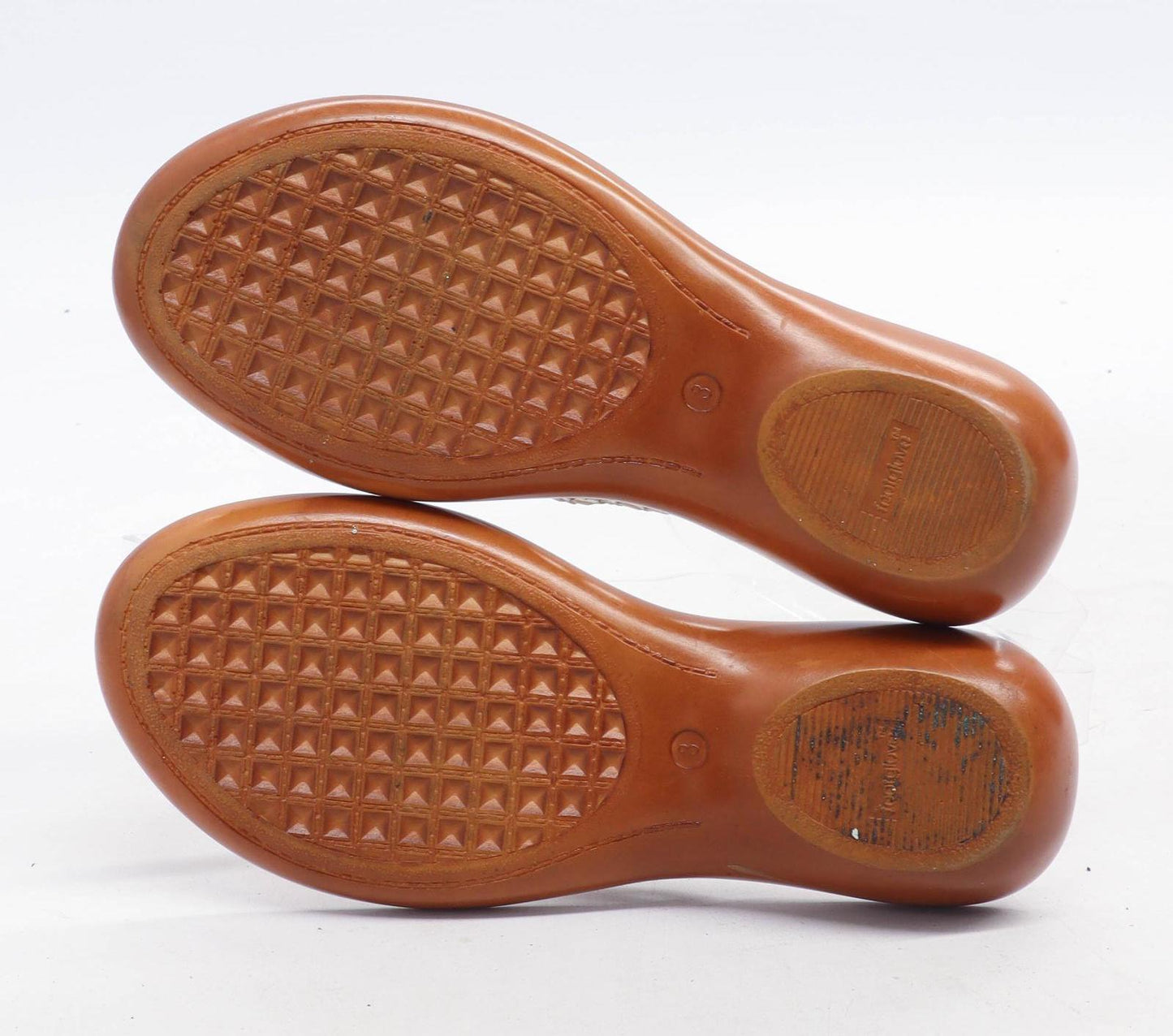 Marks & Spencer Womens UK Size 3 Gold Flip-Flops