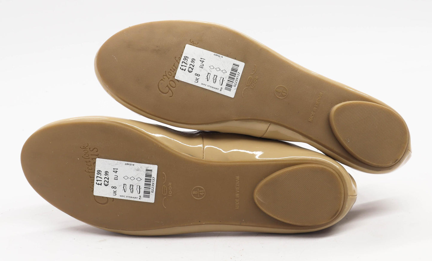 New Look Womens UK Size 8 Beige Dolly Shoes