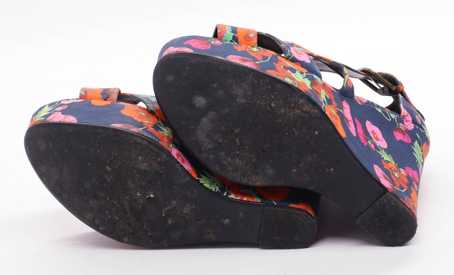 Next Womens UK Size 4.5 Blue Heels