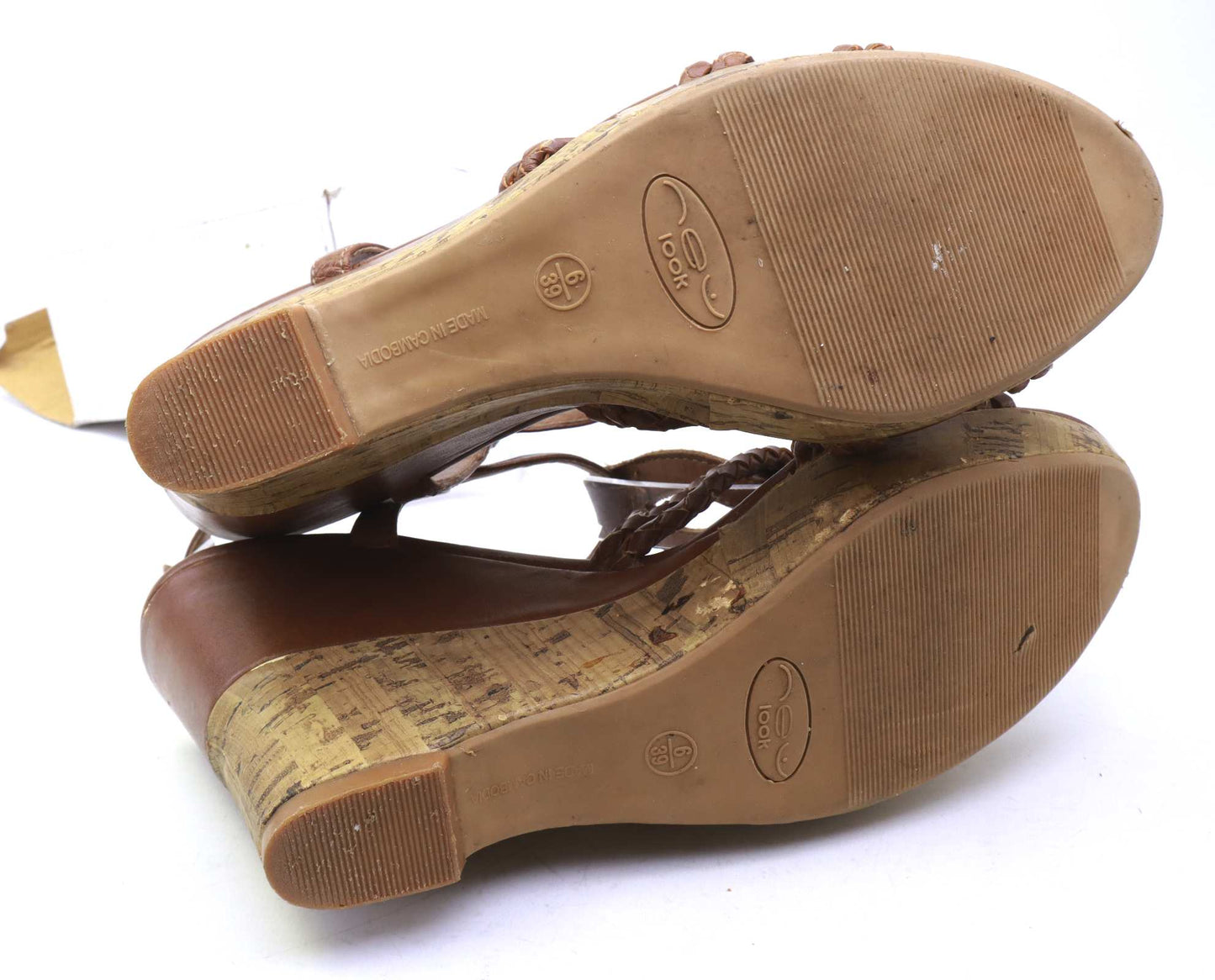 New Look Womens UK Size 6 Brown Platform Shoes