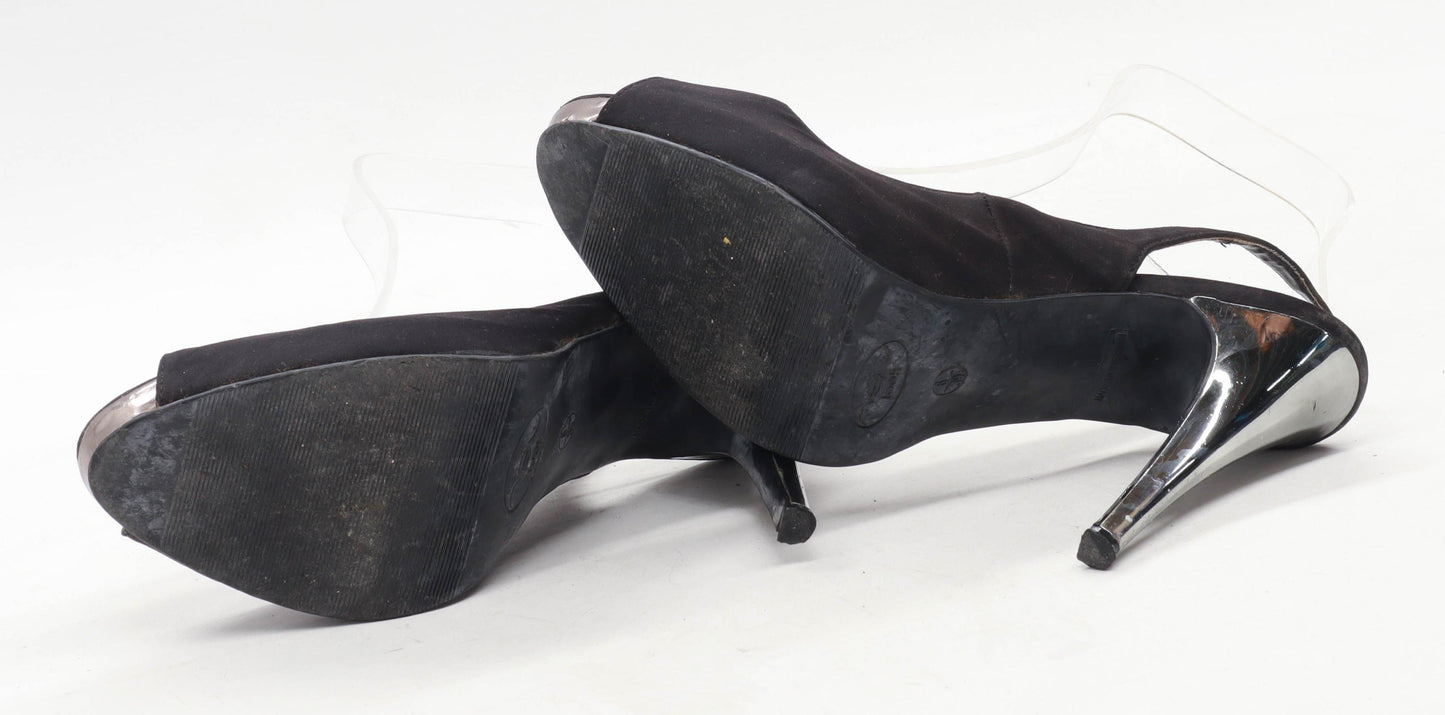 New Look Womens UK Size 6 Black Heels