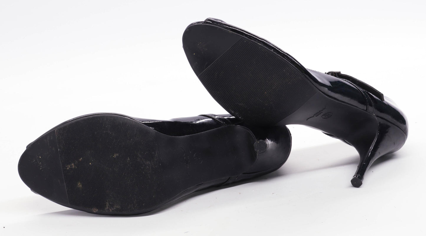 New Look Womens UK Size 8 Black Stiletto Heels