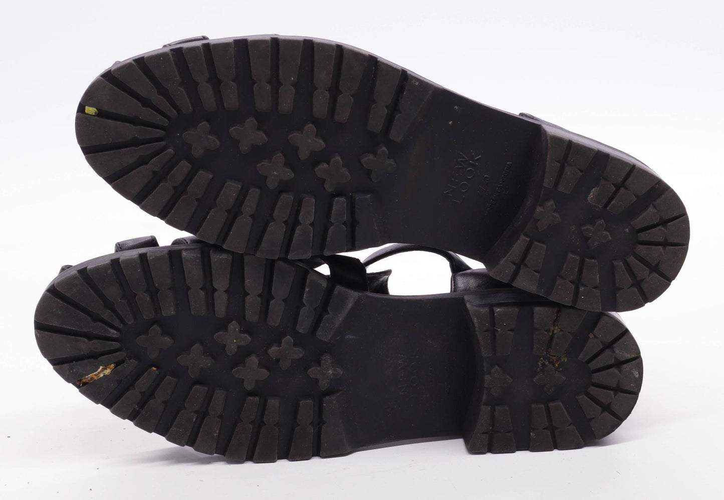 New Look Womens UK Size 7 Black Sandals