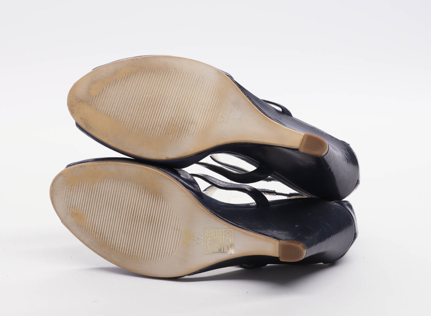 Woods Womens EU Size 37 Blue Heels