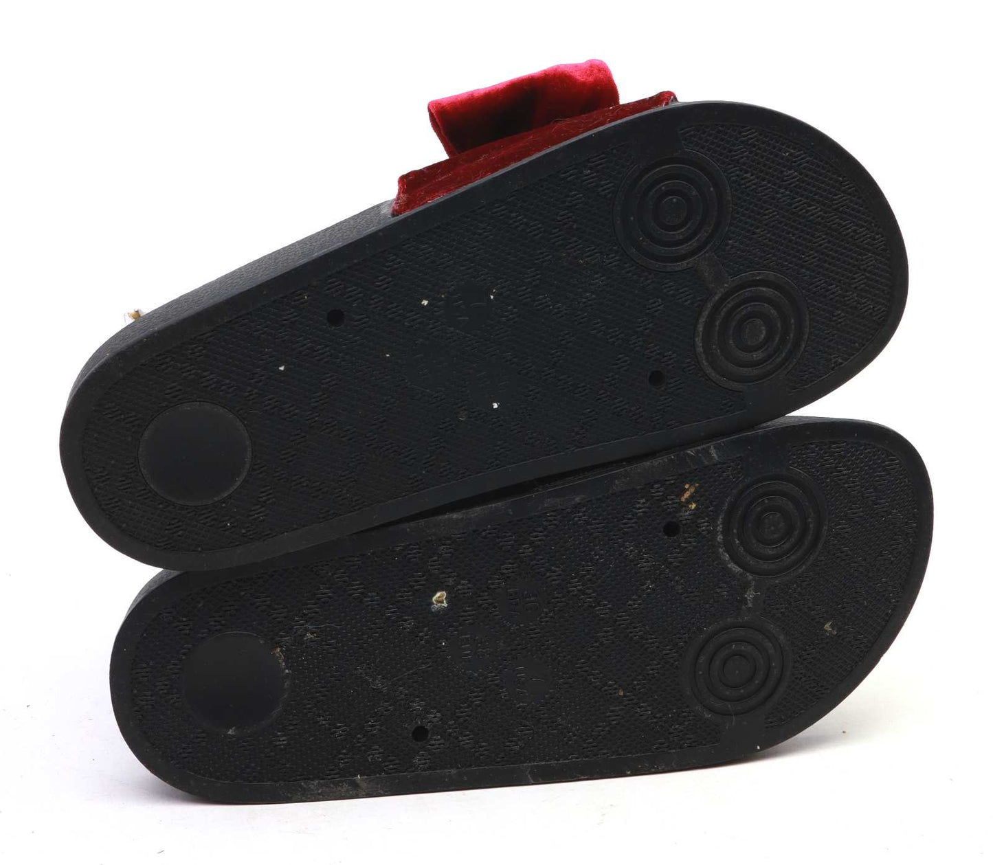 Preworn Womens EU Size 38 Red Velvet Bow Sliders