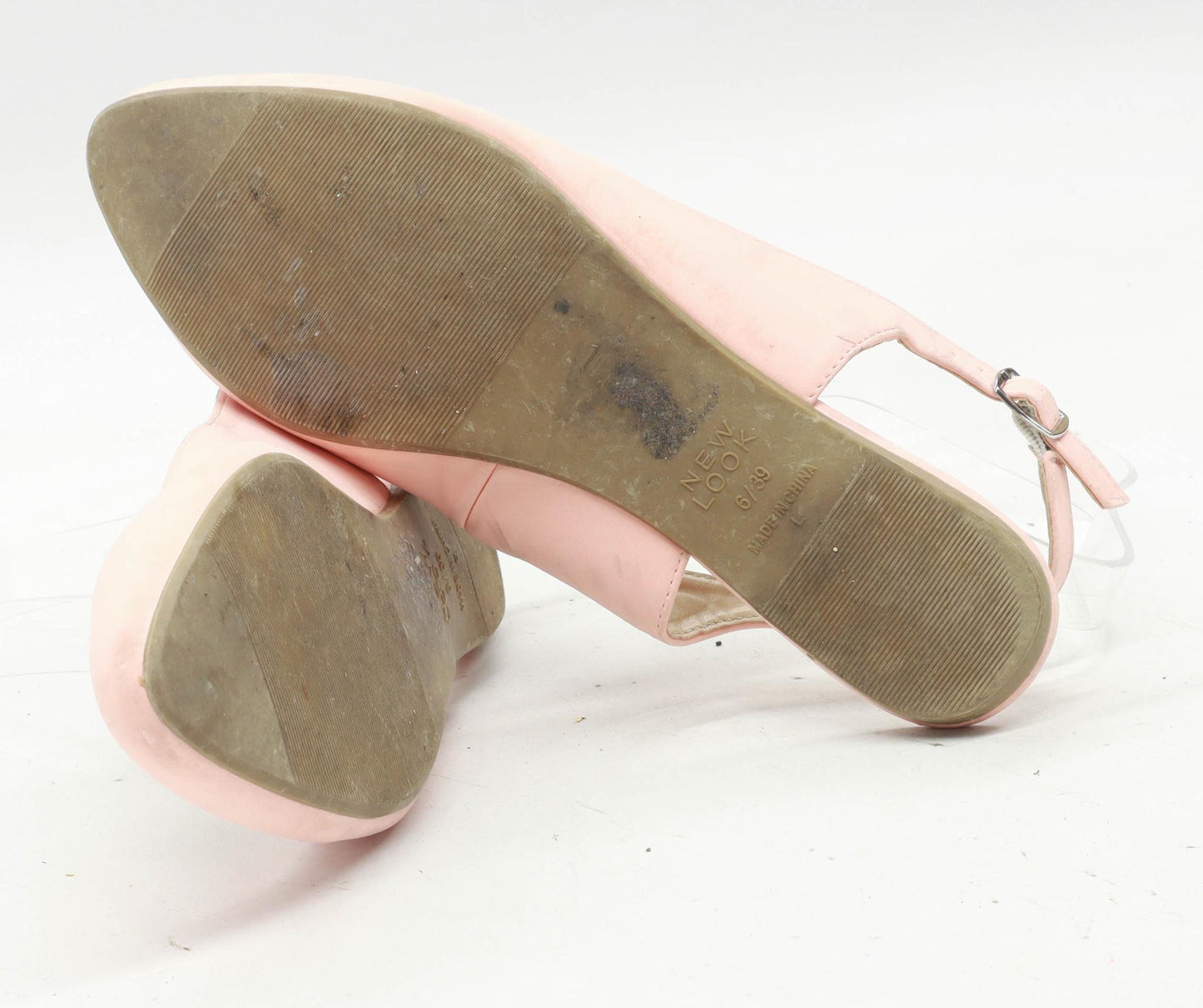 New Look Womens UK Size 6 Pink Slingbacks