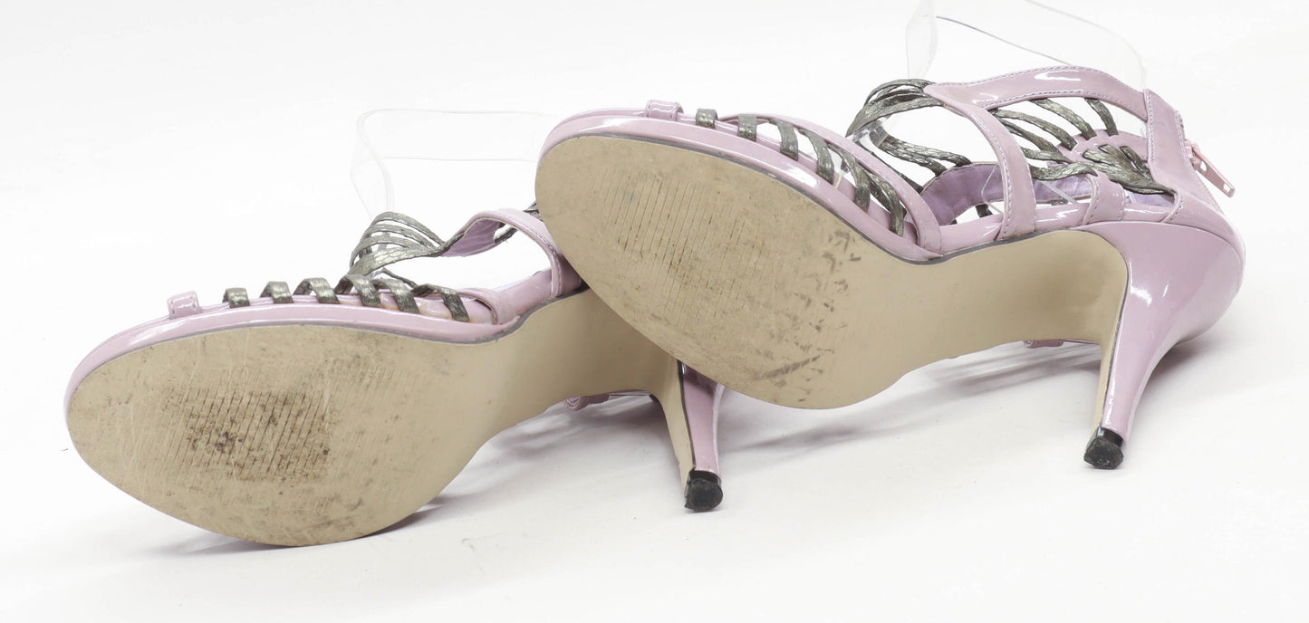 New Look Womens UK Size 6 Purple Heels