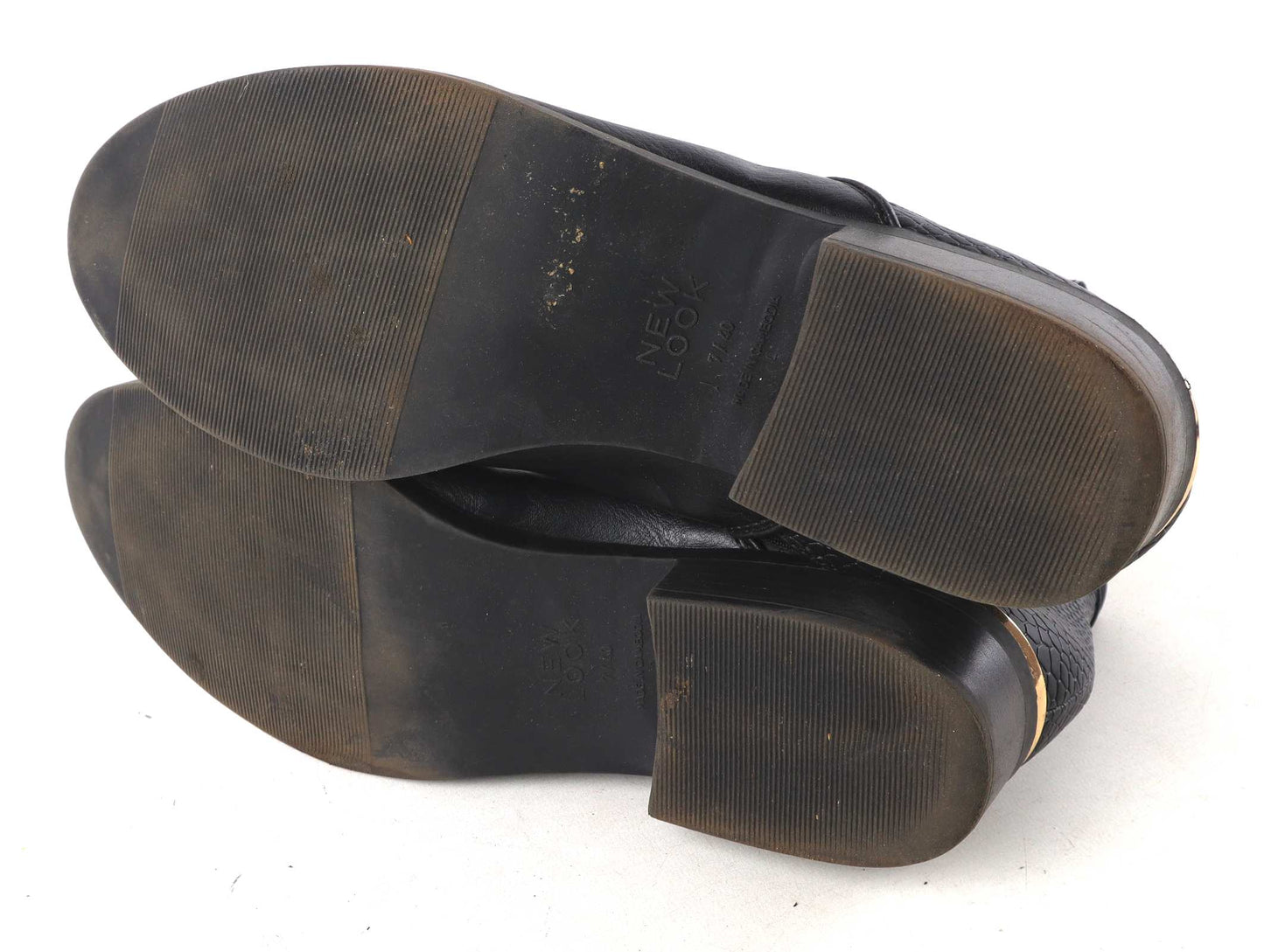 New Look Womens UK Size 7 Black Ankle Boots