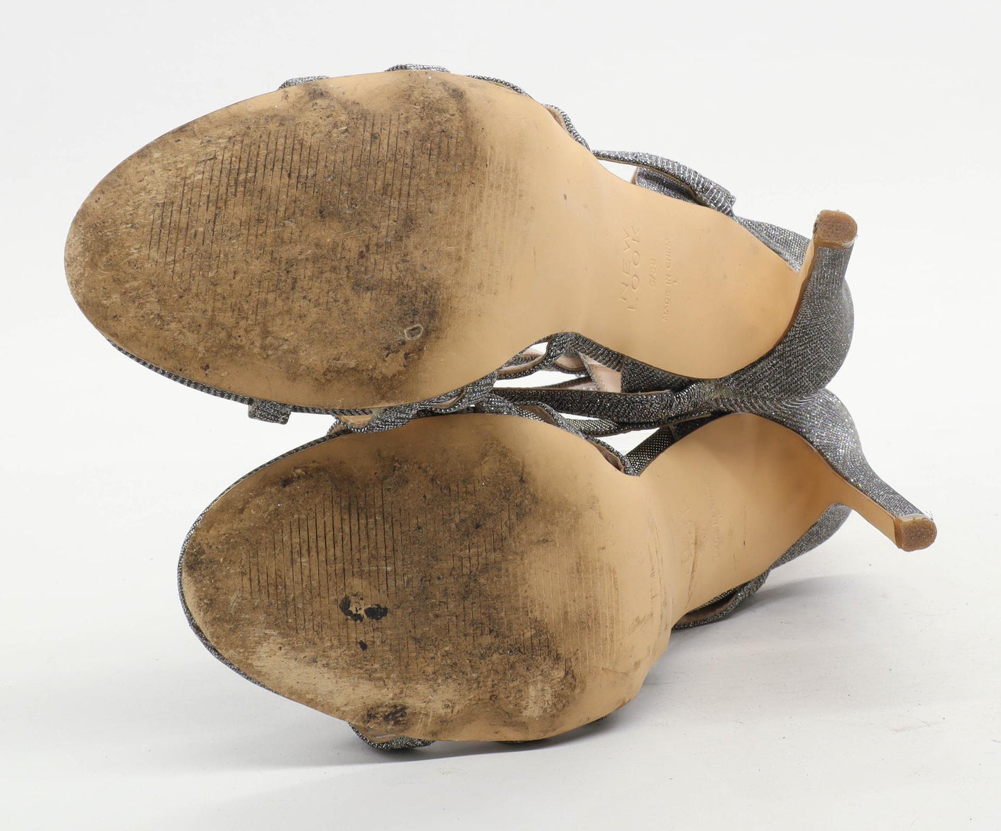 New Look Womens UK Size 7 Silver Stiletto Heels