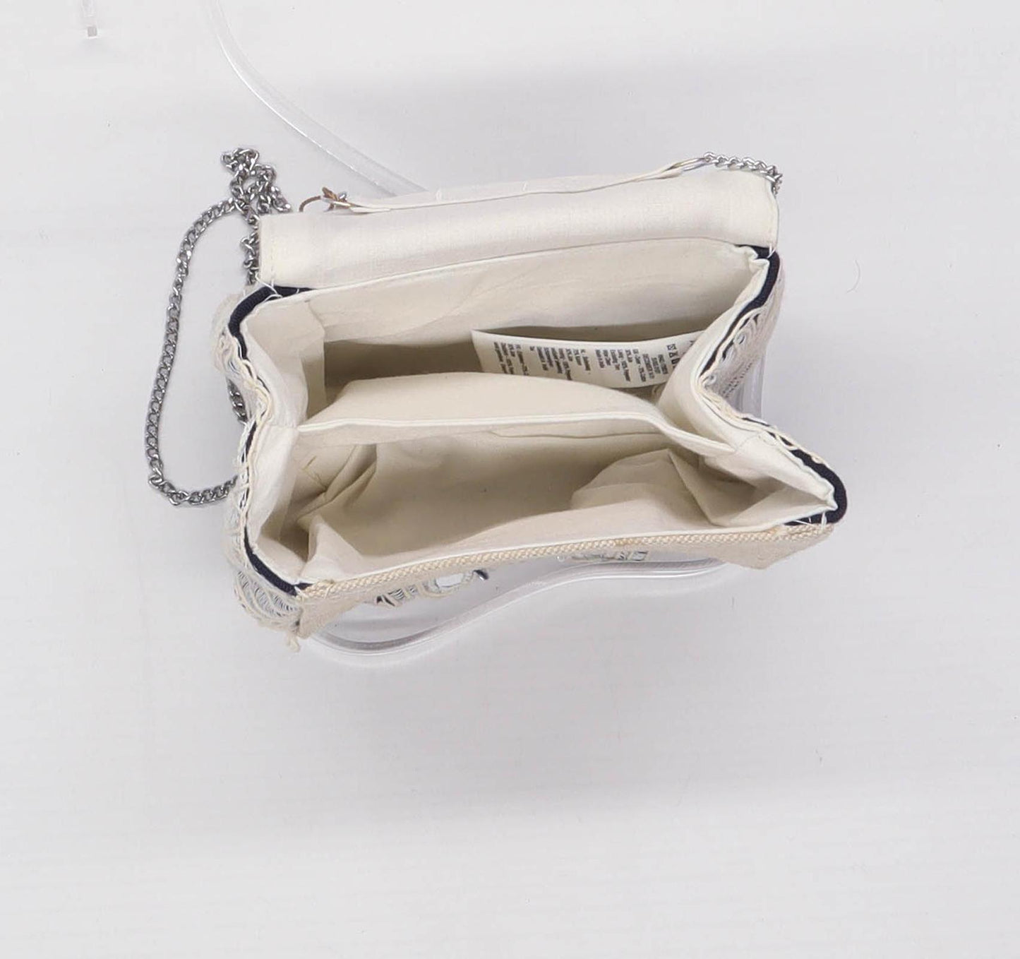 Accessorize Geometric Cream Womens Crossbody Bag