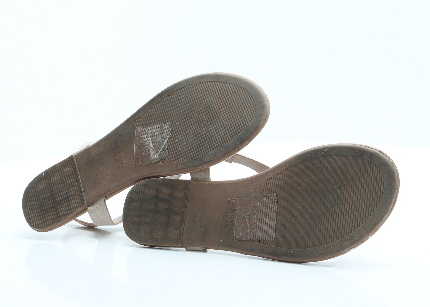 Primark Womens Beige Polyamide Slingback Sandal 6 39 8