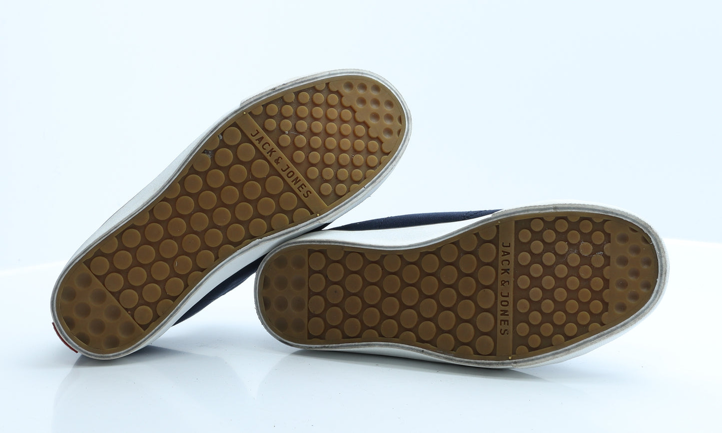 JACK & JONES Mens Blue Fabric Boat Shoe Casual 8 EUR 42