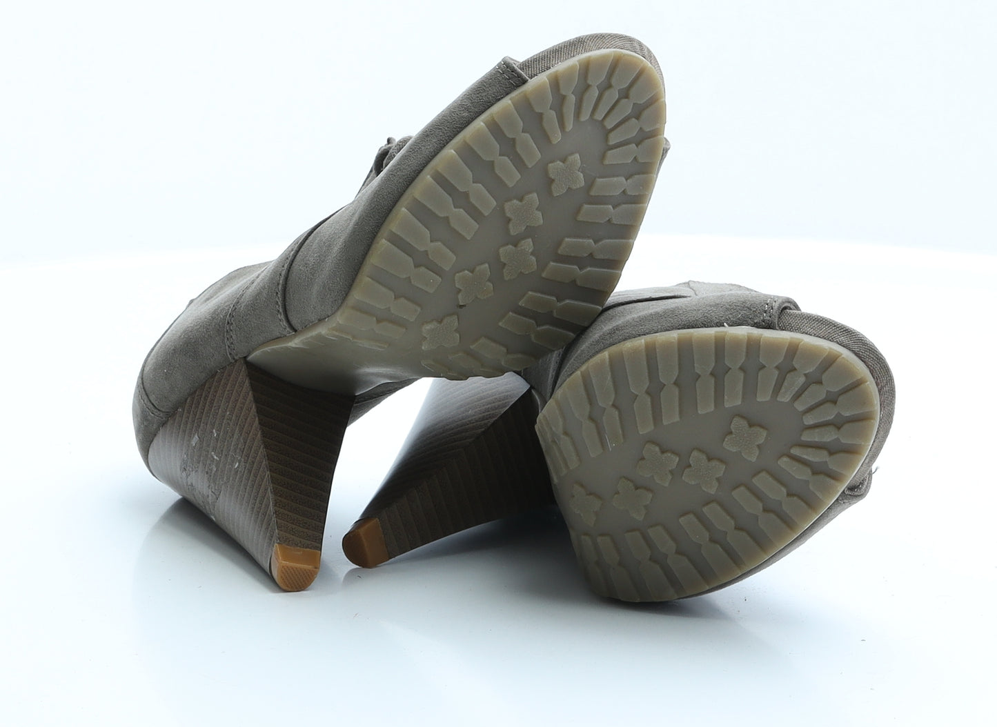 George Womens Green Suede Bootie Boot 5 EUR 38