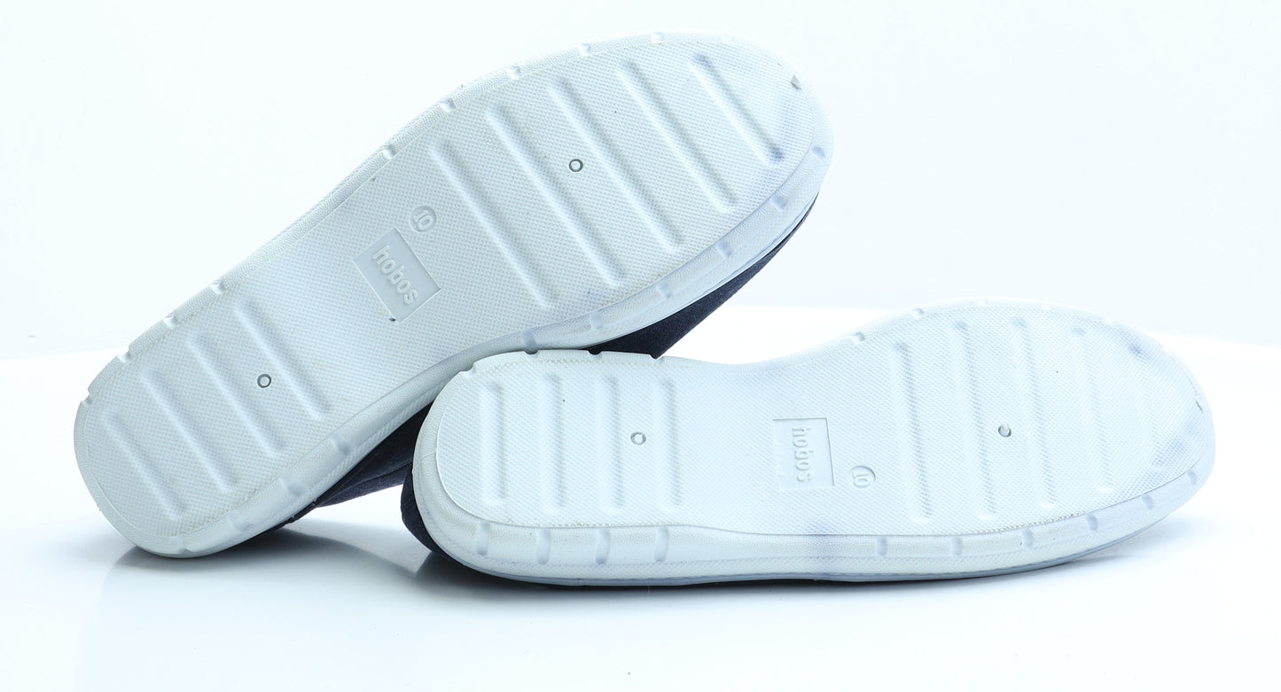 Hobos Mens Blue Polyester Slip On Casual 10