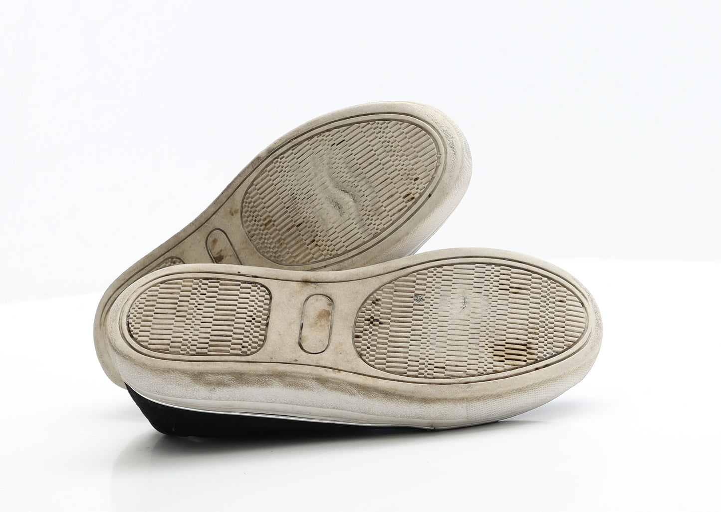 Primark Womens Black Faux Suede Trainer Flat 3