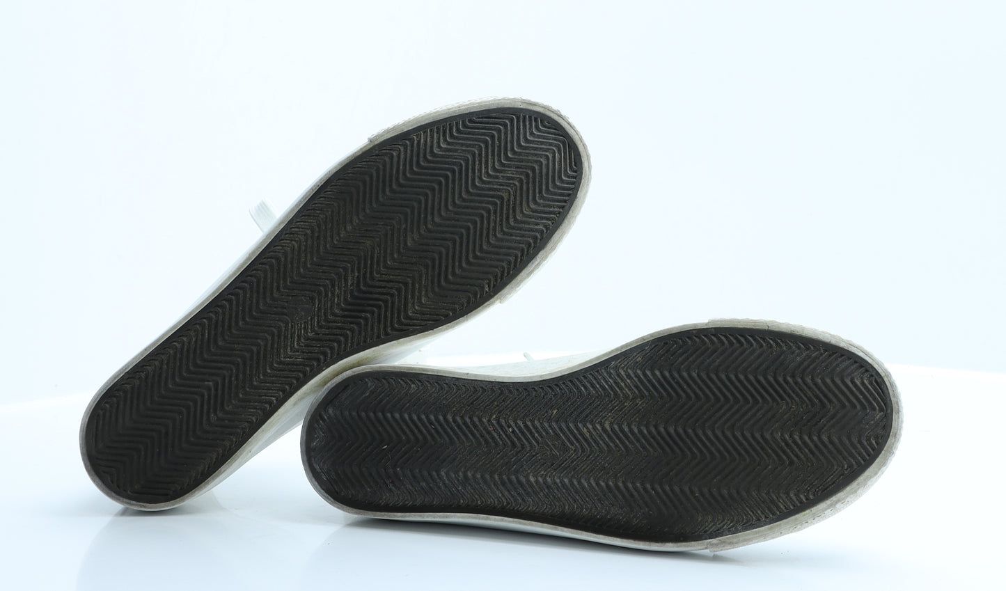 Primark Womens White Rubber Trainer Flat 7 40