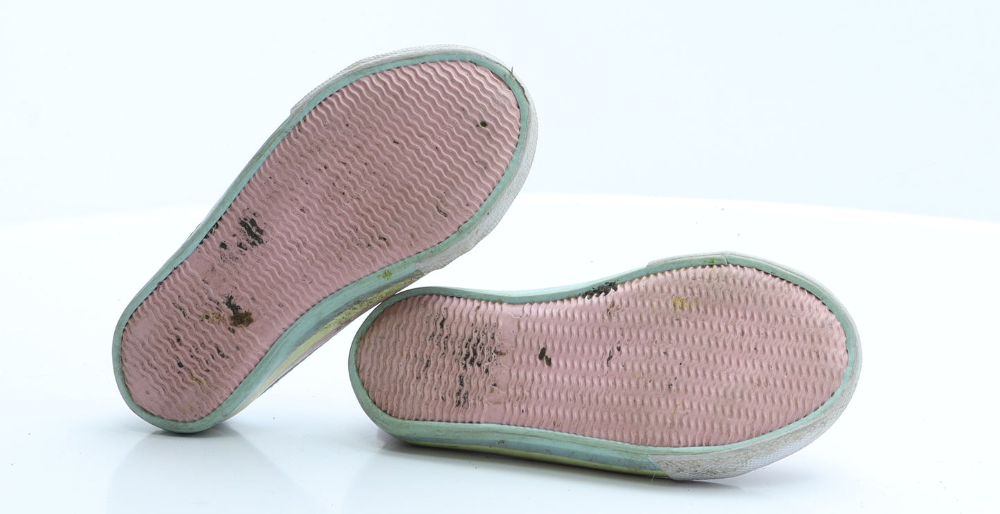 George Girls Blue Colourblock Polyester Trainer Flat 7 - paw patrol