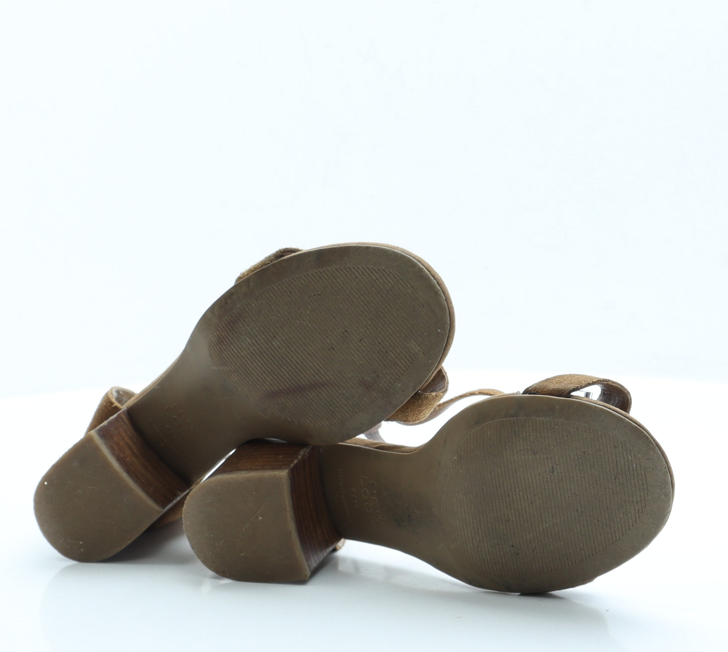 New Look Womens Brown Faux Suede Strappy Heel UK 6 EUR 39